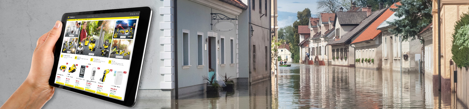 Vorbereitet auf Hochwasser und Überschwemmung